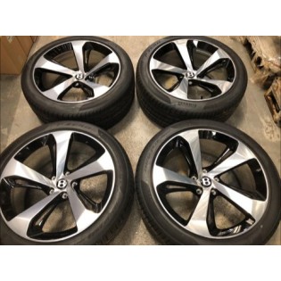 22" Bentley Bentayga Polished Alloy Wheels Plus Tyres